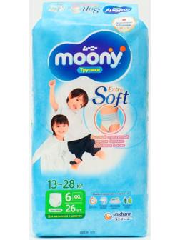 Трусики  универсальные MOONY ,  XXL (13-28 кг), 26 шт