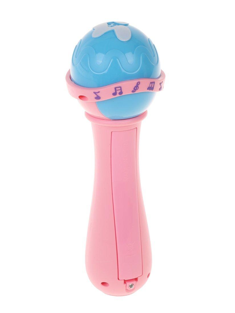 Микрофон дет. свет, звук, эл. пит. ААх2 шт., блистер