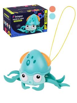 Каталка на веревочке Осьминог, в ассорт., коробка