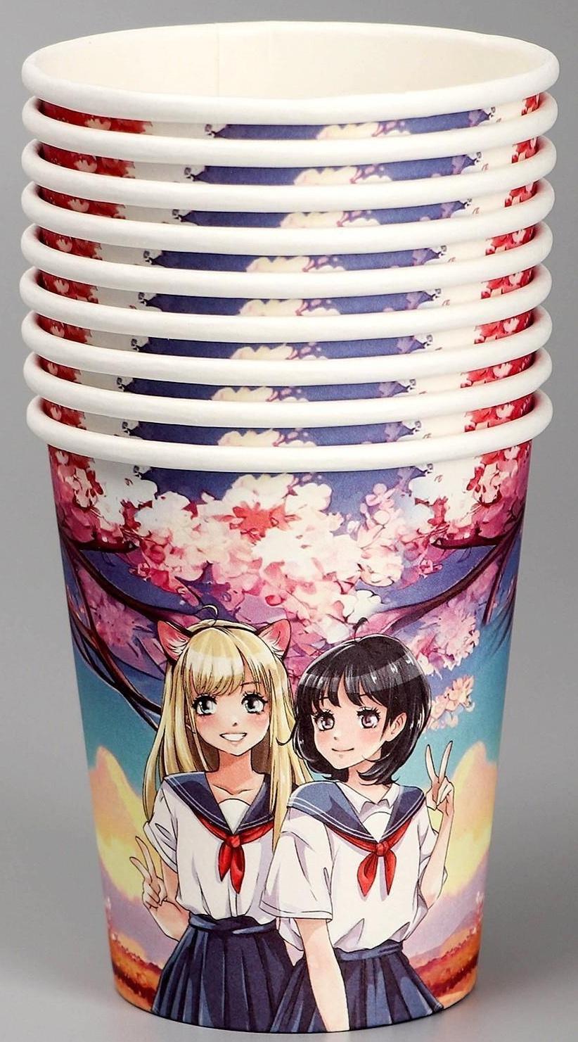 Стакан бумажный «Аниме», 250 мл