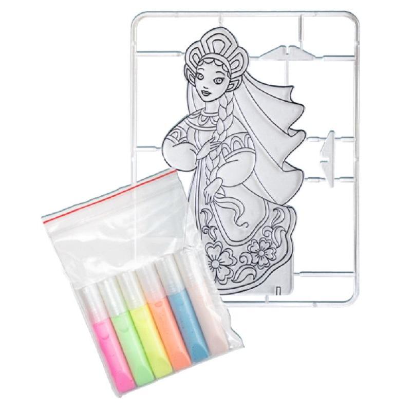 Набор для витража краски по стеклу с траф.Русская красавица30С 1948-08