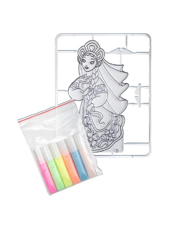 Набор для витража краски по стеклу с траф.Русская красавица30С 1948-08