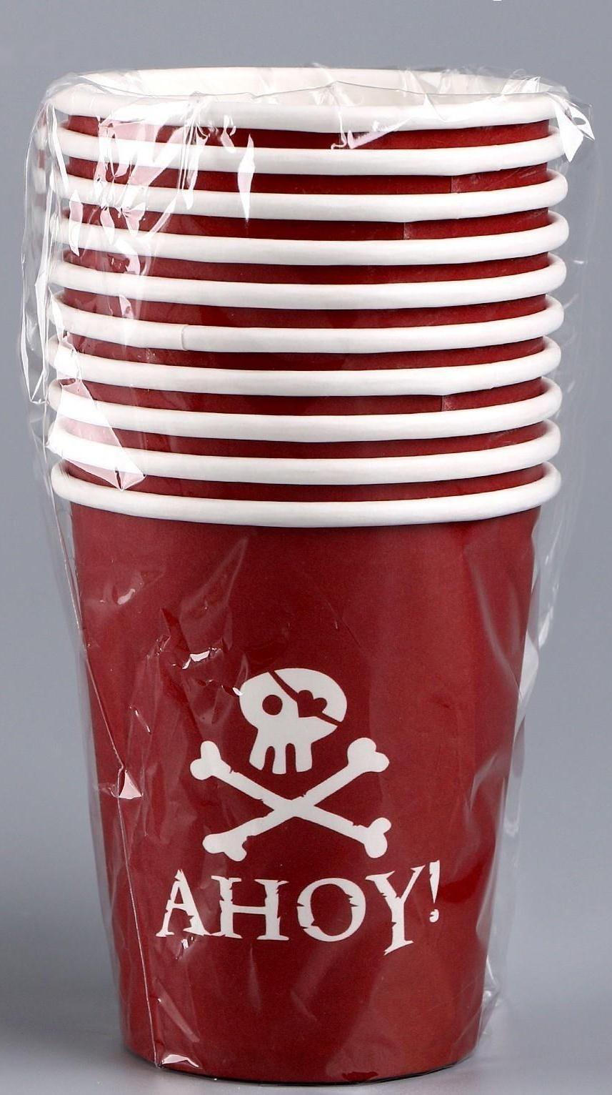 Стакан бумажный «Пираты», 250 мл