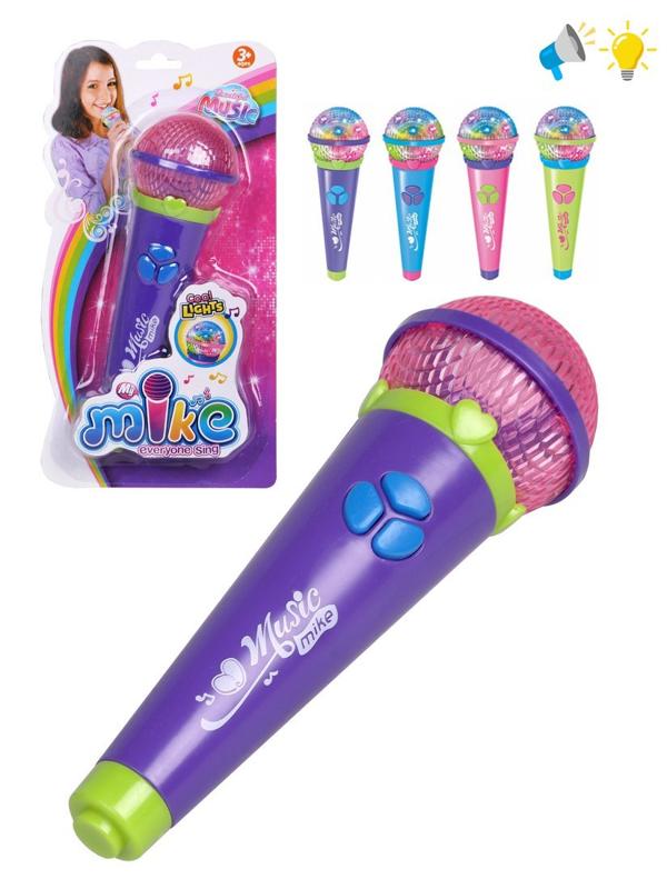 Микрофон, свет, звук, эл. пит. AAх2 не вх. в компл., в ассорт., блистер