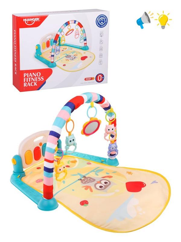 Коврик развивающий, звук, эл.пит. ААх2 не вх.в компл., коробка