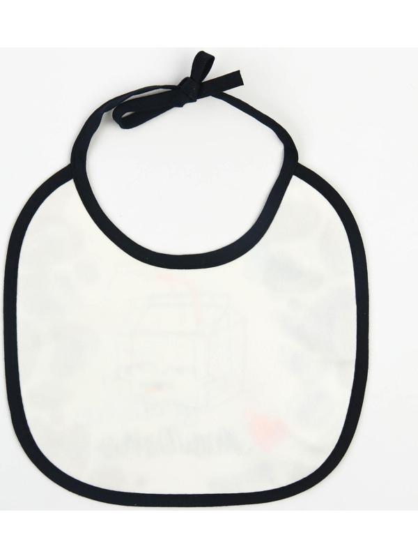 Нагрудник детский «Люблю молоко» из махры, р-р. 20*20см