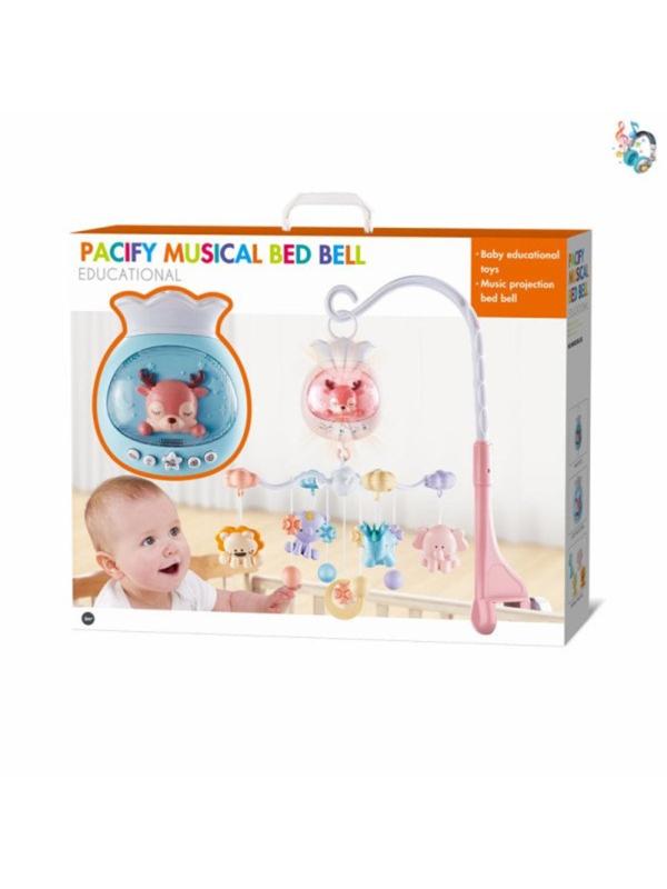 Мобиль на ИК управлении, звук, свет, эл. пит. АААх3 шт, CR2025х1 не вх. в
компл., коробка