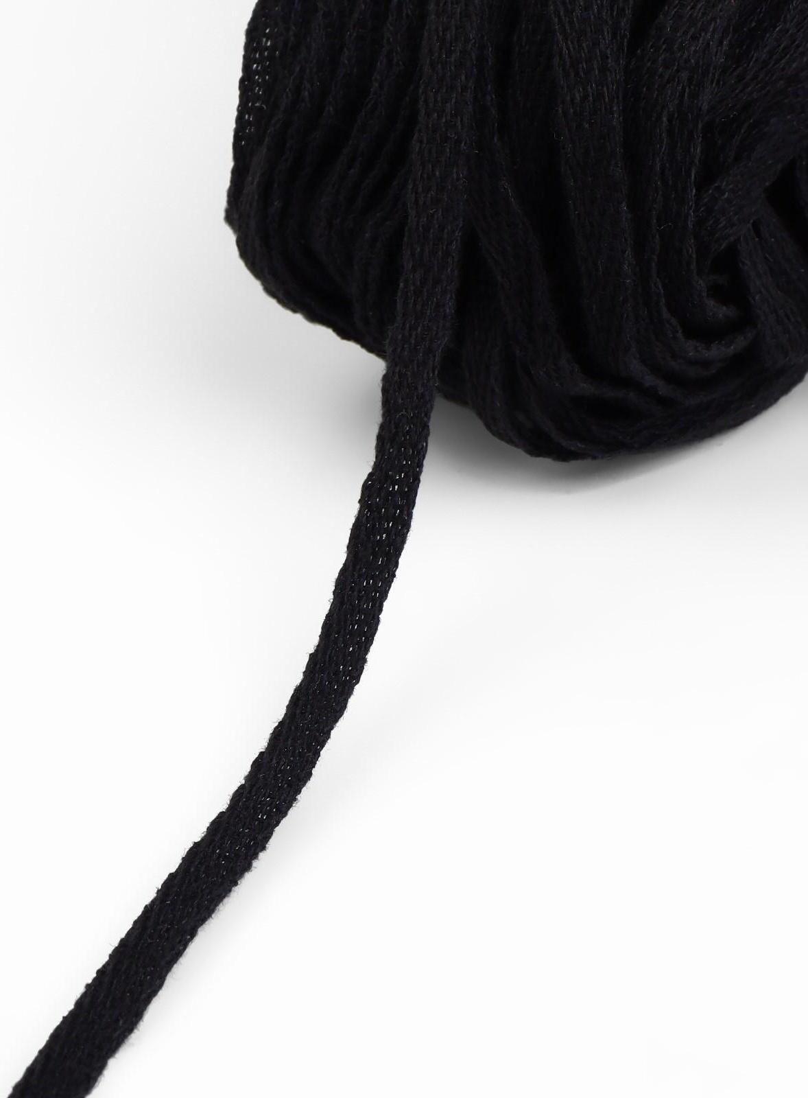 Лента киперная, 5 мм, 100 ± 1 м, цвет чёрный