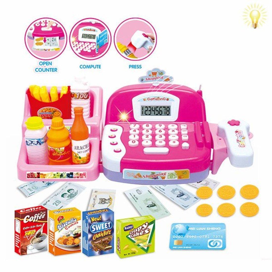 Игр. наб. Мой Магазин, свет, звук, в компл. 29 предм., эл пит. ААх5шт. не вх.
в компл.