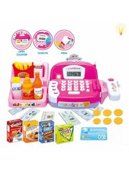 Игр. наб. Мой Магазин, свет, звук, в компл. 29 предм., эл пит. ААх5шт. не вх.
в компл.