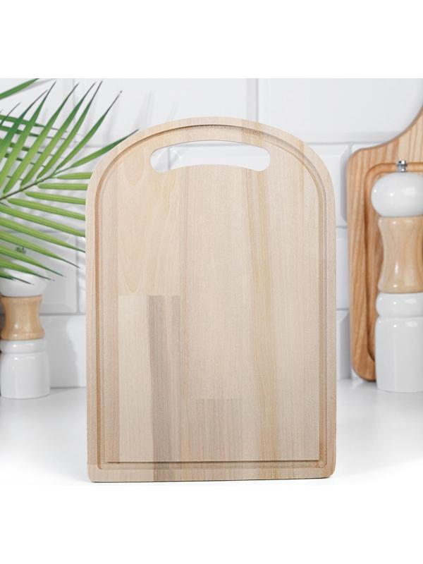 Доска разделочная из массива березы, 26х18х0,8 см