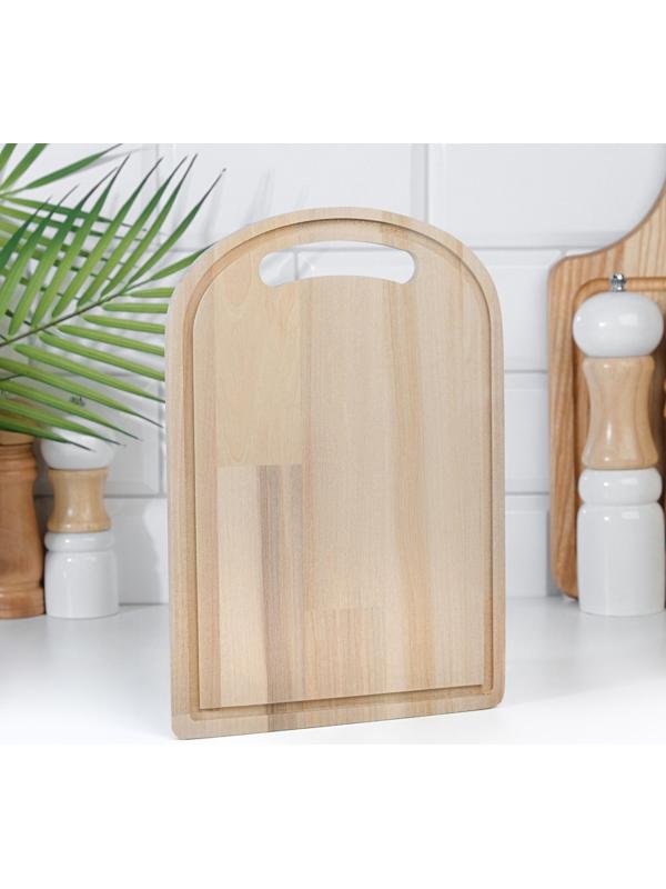 Доска разделочная из массива березы, 26х18х0,8 см