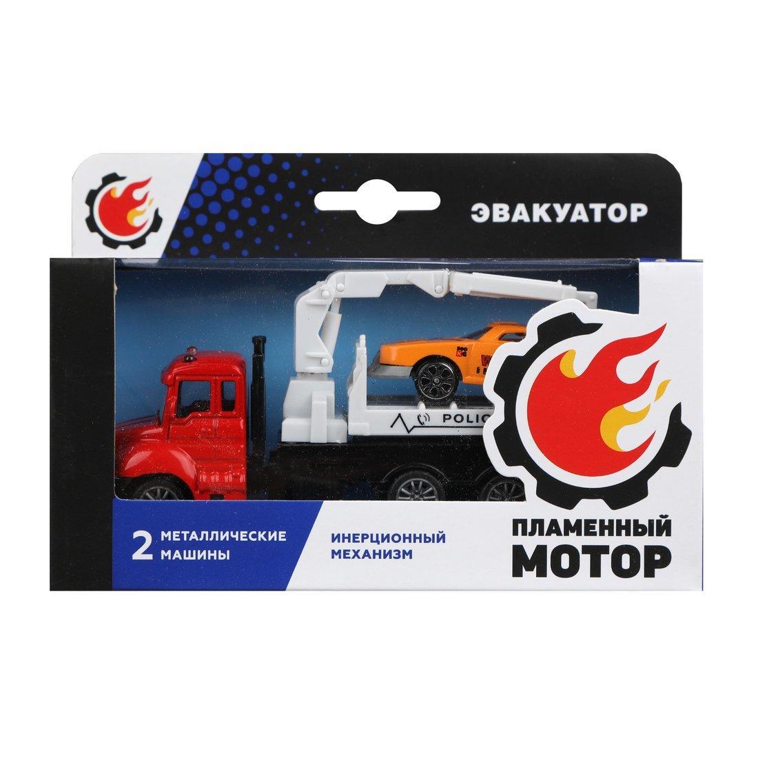 Эвакуатор ин., металлическая кабина, металлическая мини машина, красн.