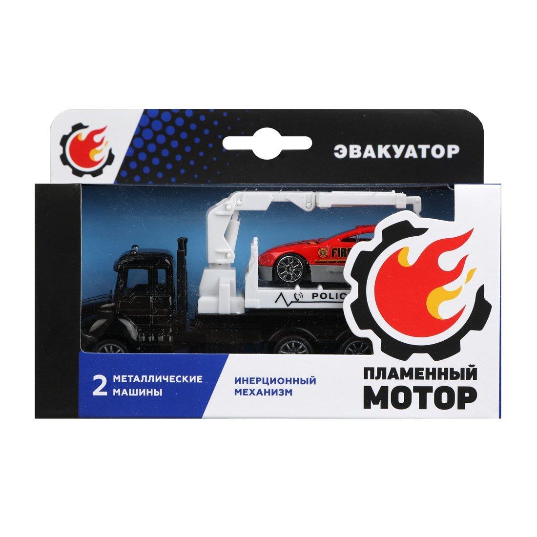 Эвакуатор ин., металлическая кабина, металлическая мини машина, черн.