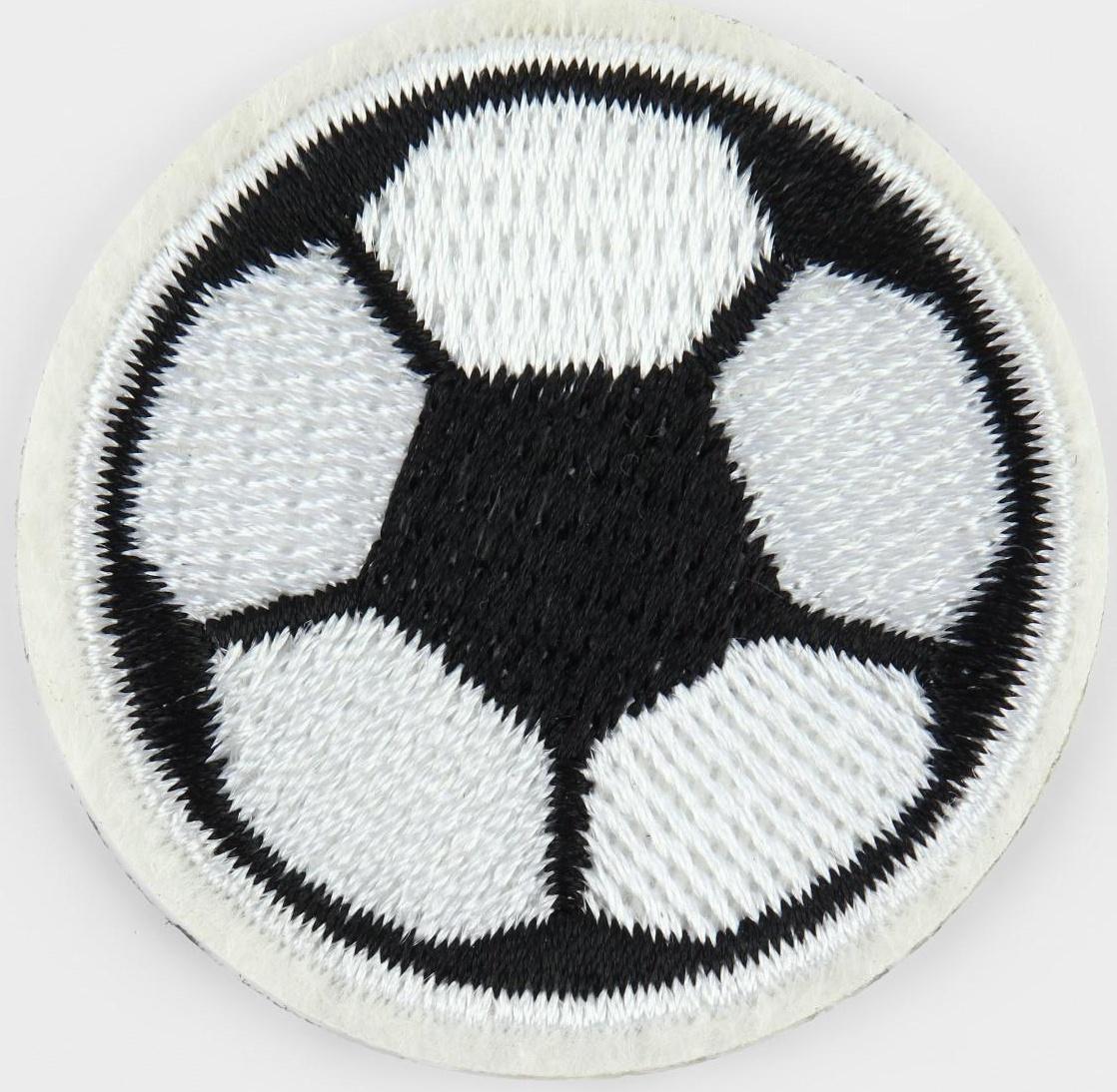 Патч клеевой на одежду, обувь, сумки «Футбольный мячик», 4,5 × 4,5 см