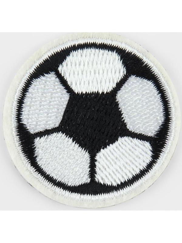 Патч клеевой на одежду, обувь, сумки «Футбольный мячик», 4,5 × 4,5 см