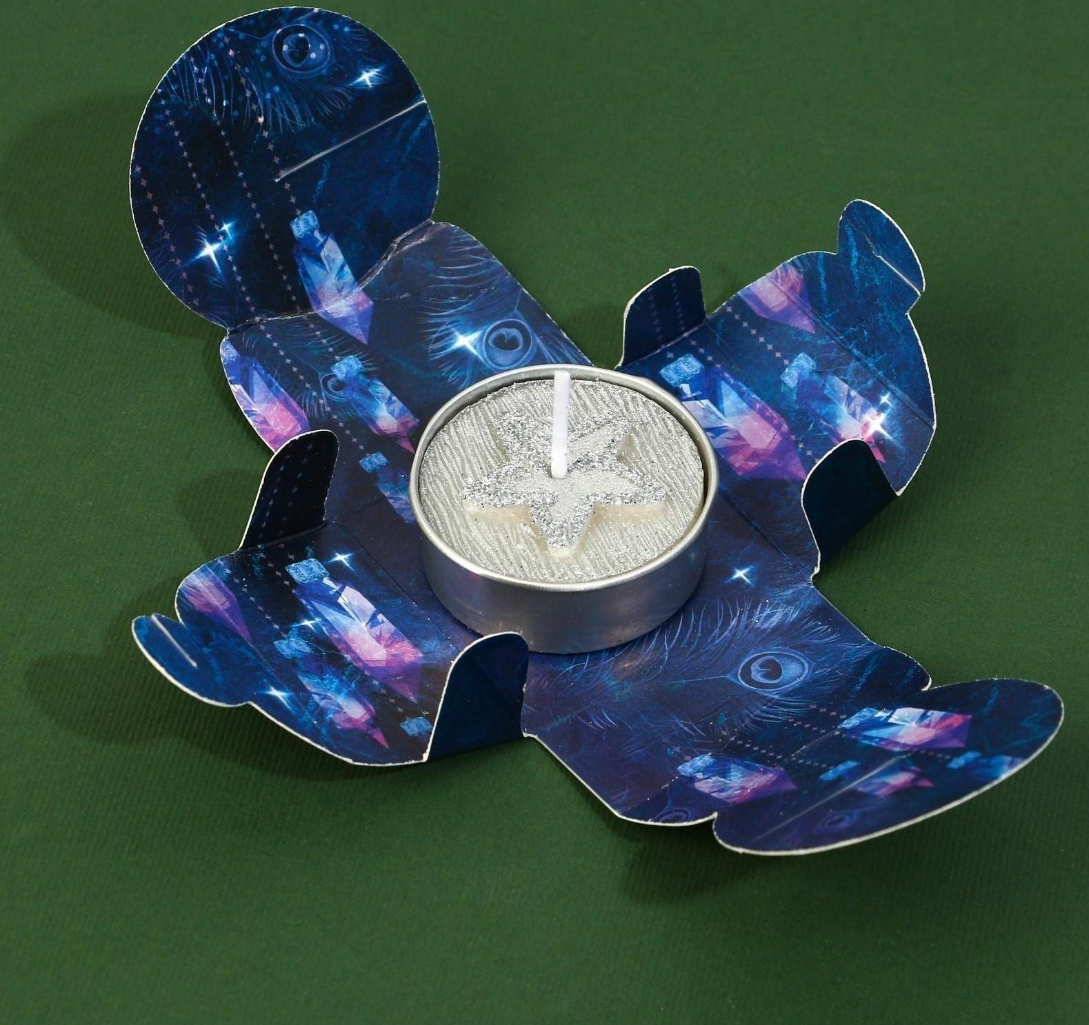 Свеча чайная «Праздничная», без аромата, d = 4 см