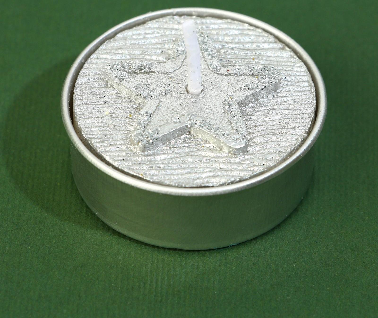 Свеча чайная «Праздничная», без аромата, d = 4 см