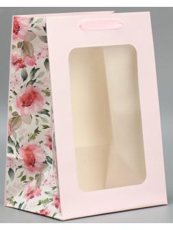 Пакет ламинированный «Подарок», 20 × 30 × 16 см