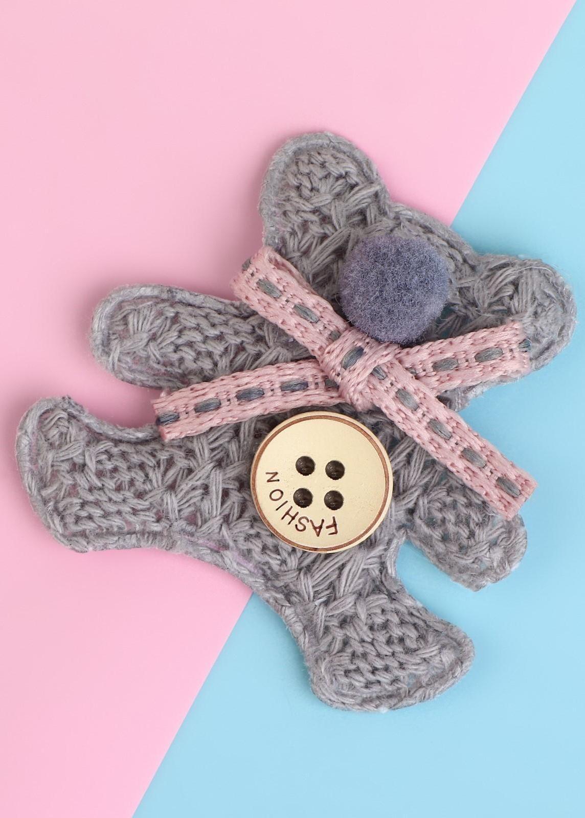 Аппликация «Мишка», 5 × 4,5 см