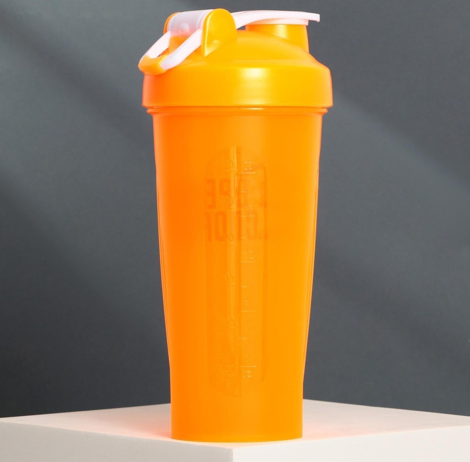 Шейкер пластиковый «Время спорта», 600 мл