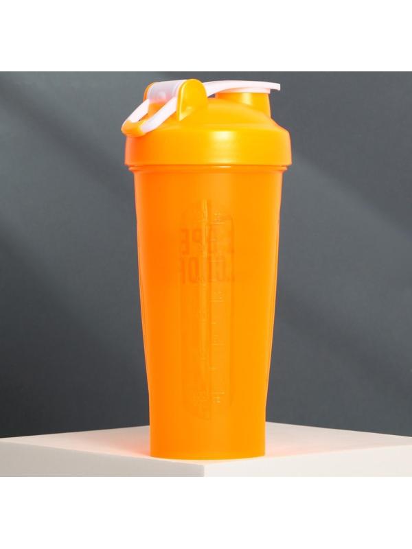 Шейкер пластиковый «Время спорта», 600 мл