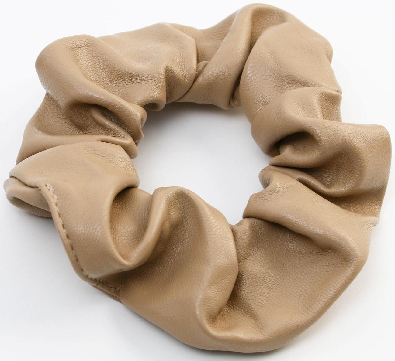 Резинка для волос «Выбирай счастьеь», бежевая, d = 10 см