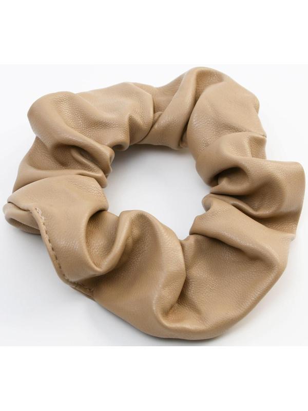 Резинка для волос «Выбирай счастьеь», бежевая, d = 10 см