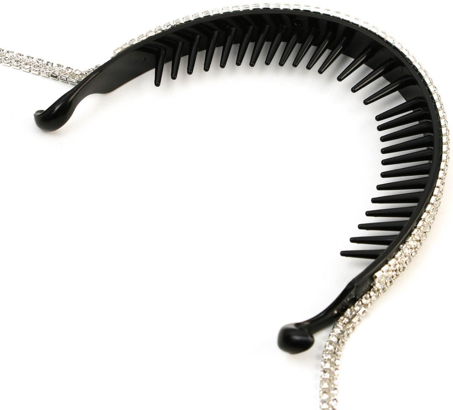 Зажим для волос со стразами «For you», 12.5 х 7 х 1.5 см