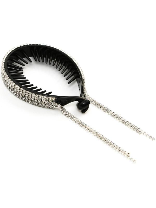 Зажим для волос со стразами «For you», 12.5 х 7 х 1.5 см