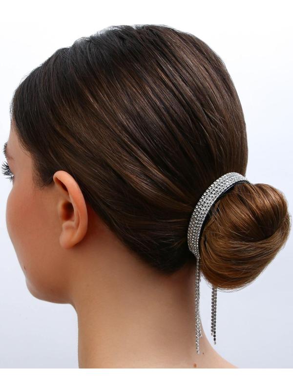 Зажим для волос со стразами «For you», 12.5 х 7 х 1.5 см