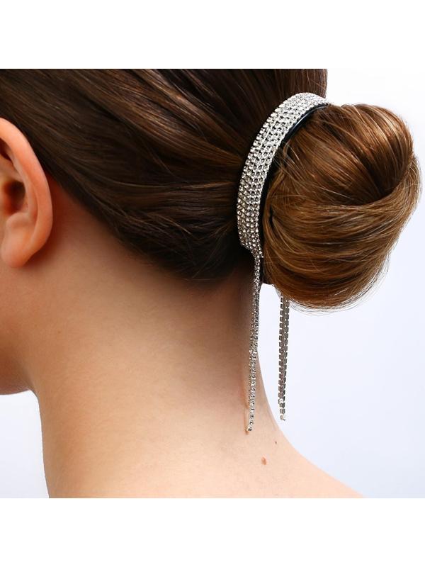 Зажим для волос со стразами «For you», 12.5 х 7 х 1.5 см