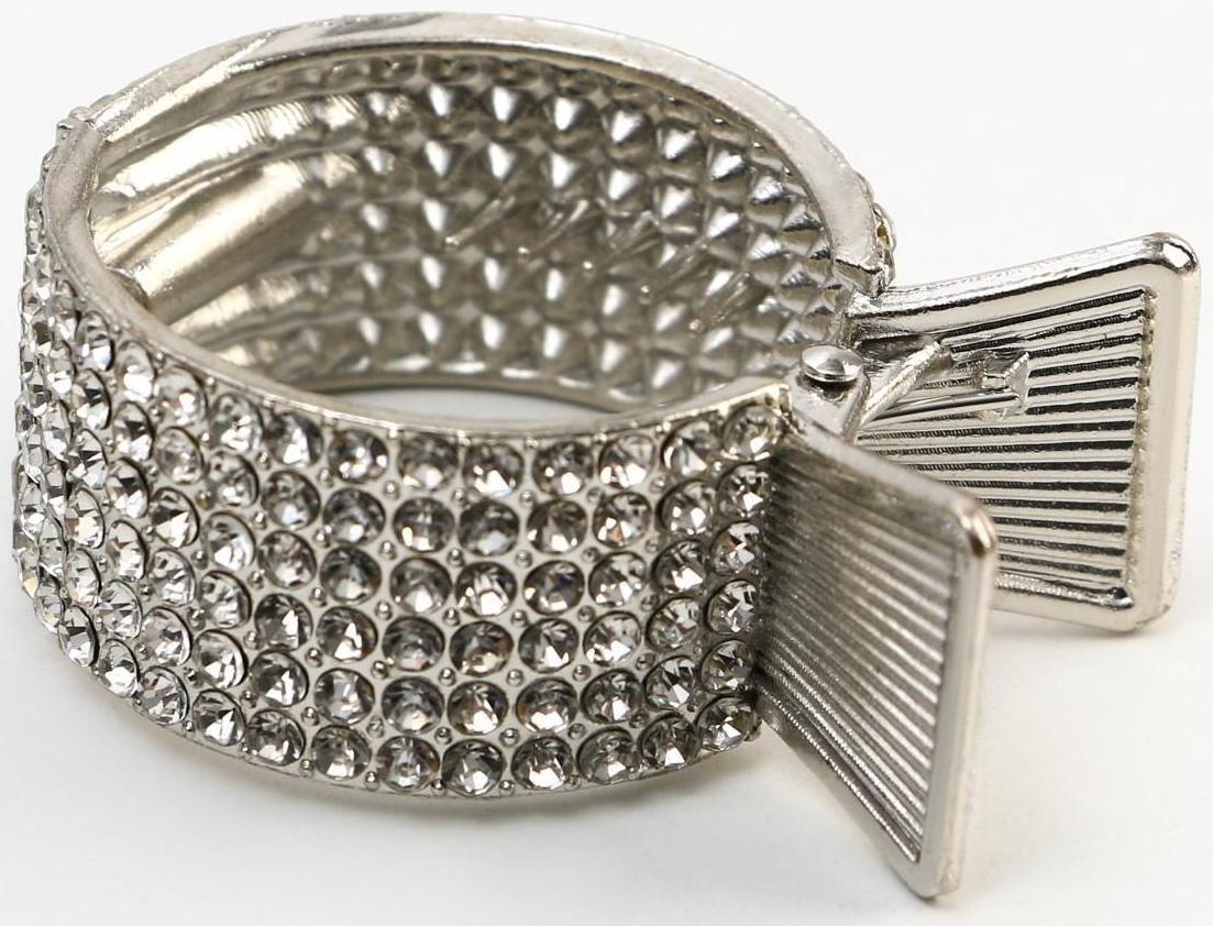 Зажим для волос со стразами «Нежность», 3,5 х 4,5 х 1.5 см