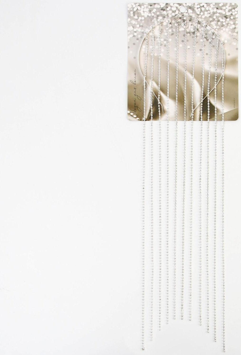 Ободок для волос со стразами «Блистай», длина цепочек 42 см