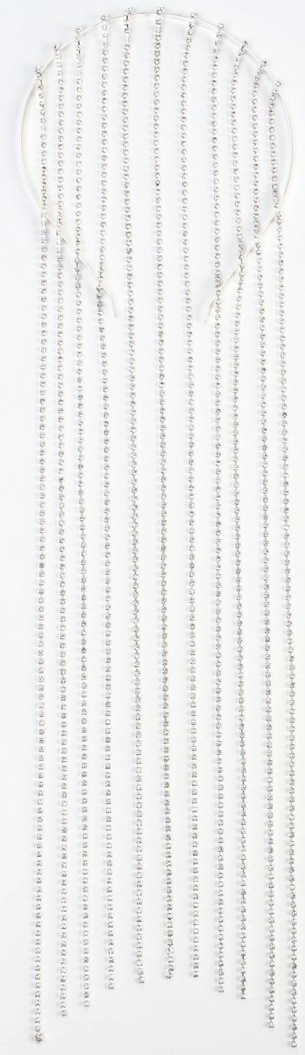 Ободок для волос со стразами «Блистай», длина цепочек 42 см