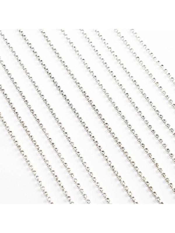 Ободок для волос со стразами «Блистай», длина цепочек 42 см