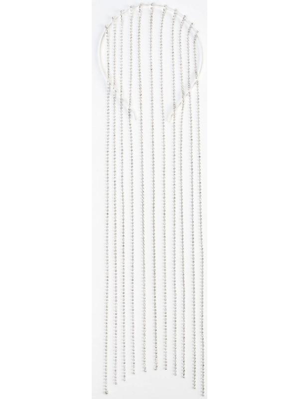 Ободок для волос со стразами «Блистай», длина цепочек 42 см