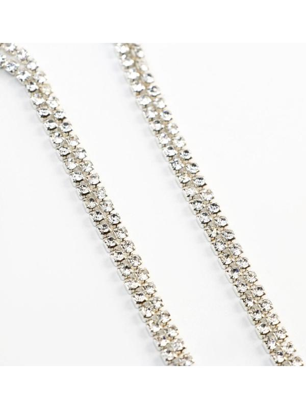 Ободок для волос со стразами «Ты прекрасна», длина цепочек 13,5 см.