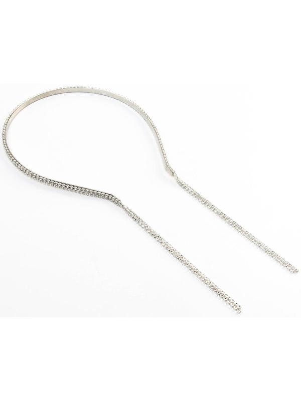 Ободок для волос со стразами «Ты прекрасна», длина цепочек 13,5 см.