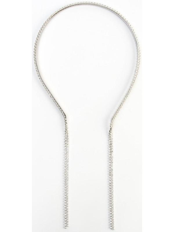 Ободок для волос со стразами «Ты прекрасна», длина цепочек 13,5 см.