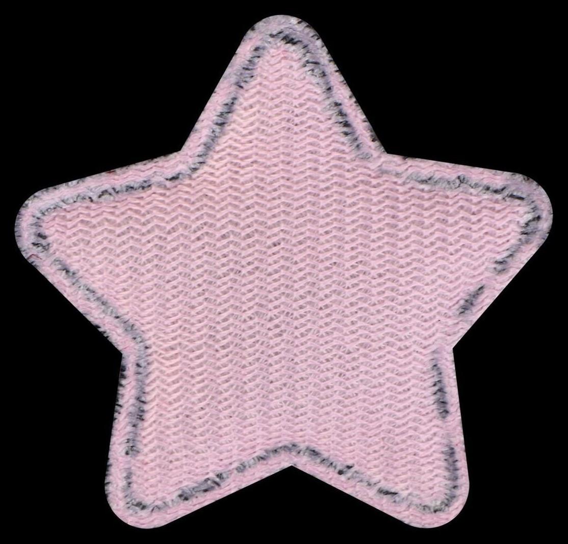 Аппликация с пайетками «Звезда», 3,7 × 3,7см, 10 шт, цвет розовый