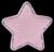 Аппликация с пайетками «Звезда», 3,7 × 3,7см, 10 шт, цвет розовый