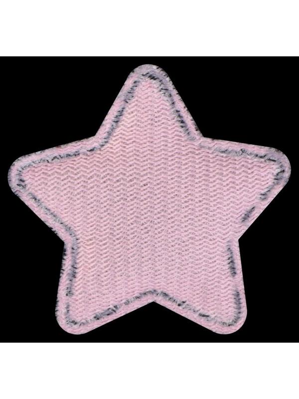 Аппликация с пайетками «Звезда», 3,7 × 3,7см, 10 шт, цвет розовый