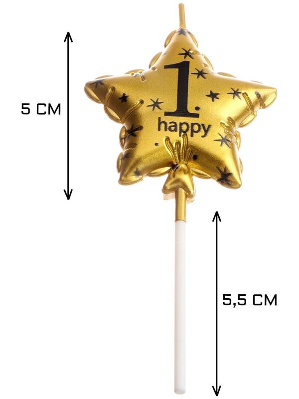 Свеча в торт на шпажке 