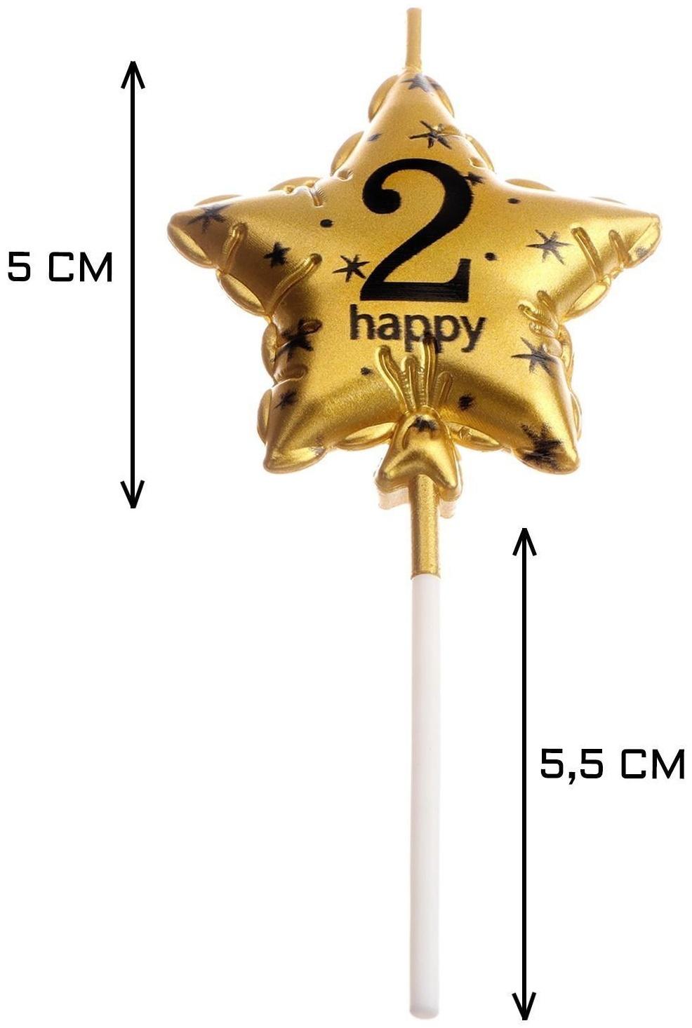 Свеча в торт на шпажке 