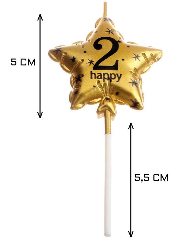 Свеча в торт на шпажке 