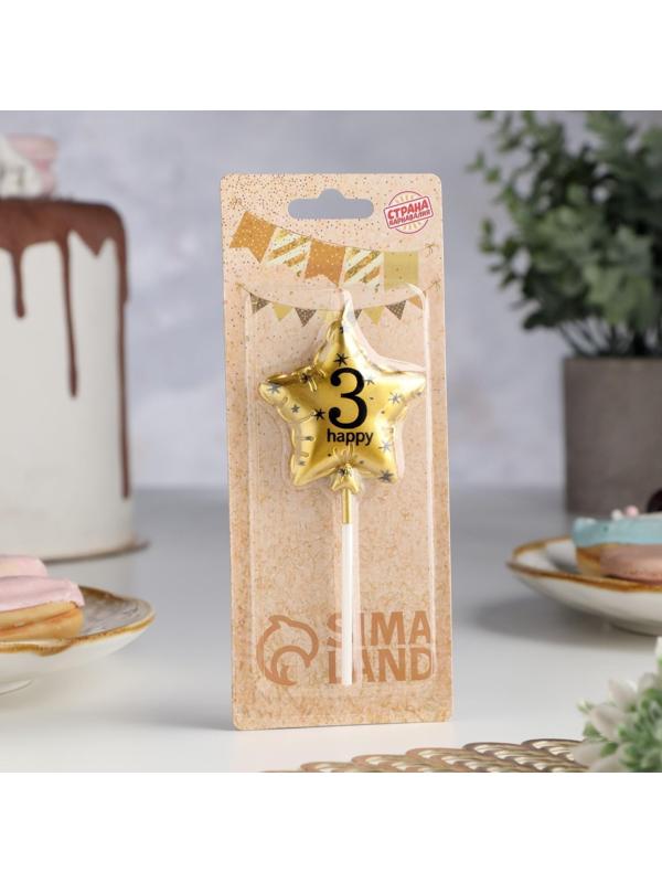 Свеча в торт на шпажке 