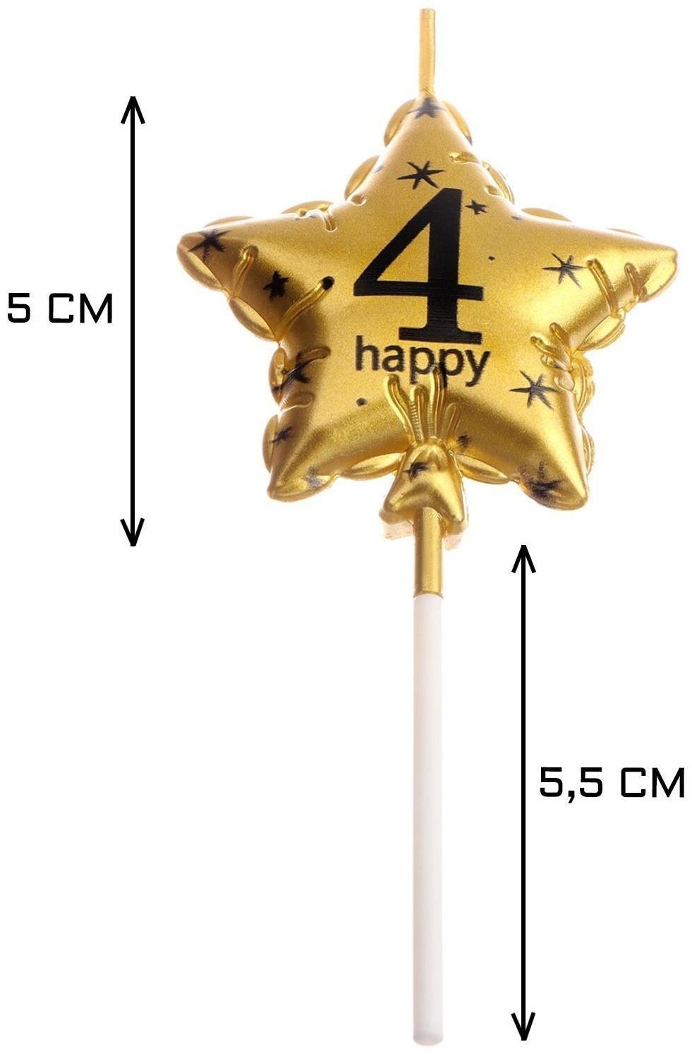 Свеча в торт на шпажке 