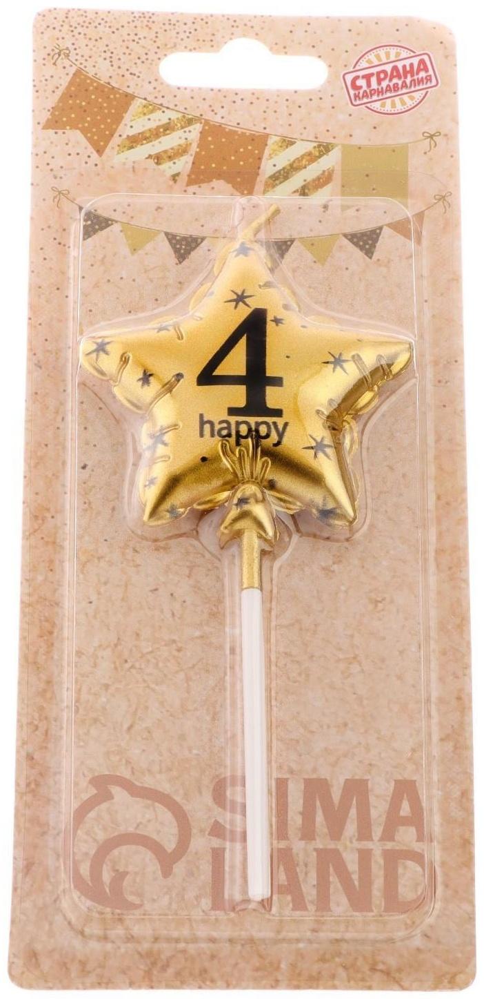 Свеча в торт на шпажке 