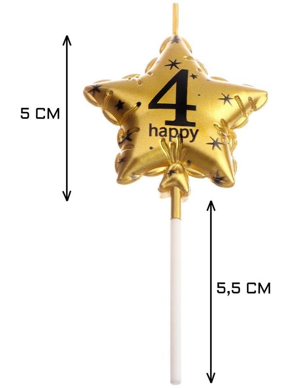 Свеча в торт на шпажке 